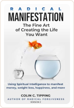 Radical Manifestation book cover with a goldfish jumping out of a bowl